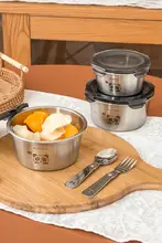 ウォードバイウェイ 304不锈鋼ランチボックス【食品グレード・フルーツ保存容器・蓋付き・密閉容器】