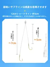 超短子線ダブルフック【防絡みタイプ・梅州釣法用】