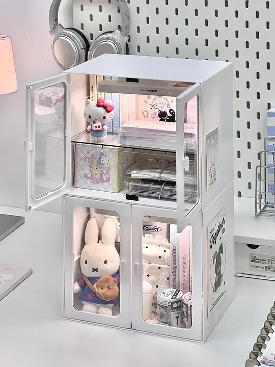 デスク収納ラック【スタイリッシュ・学生用・積み重ね可能・多機能・文具収納】