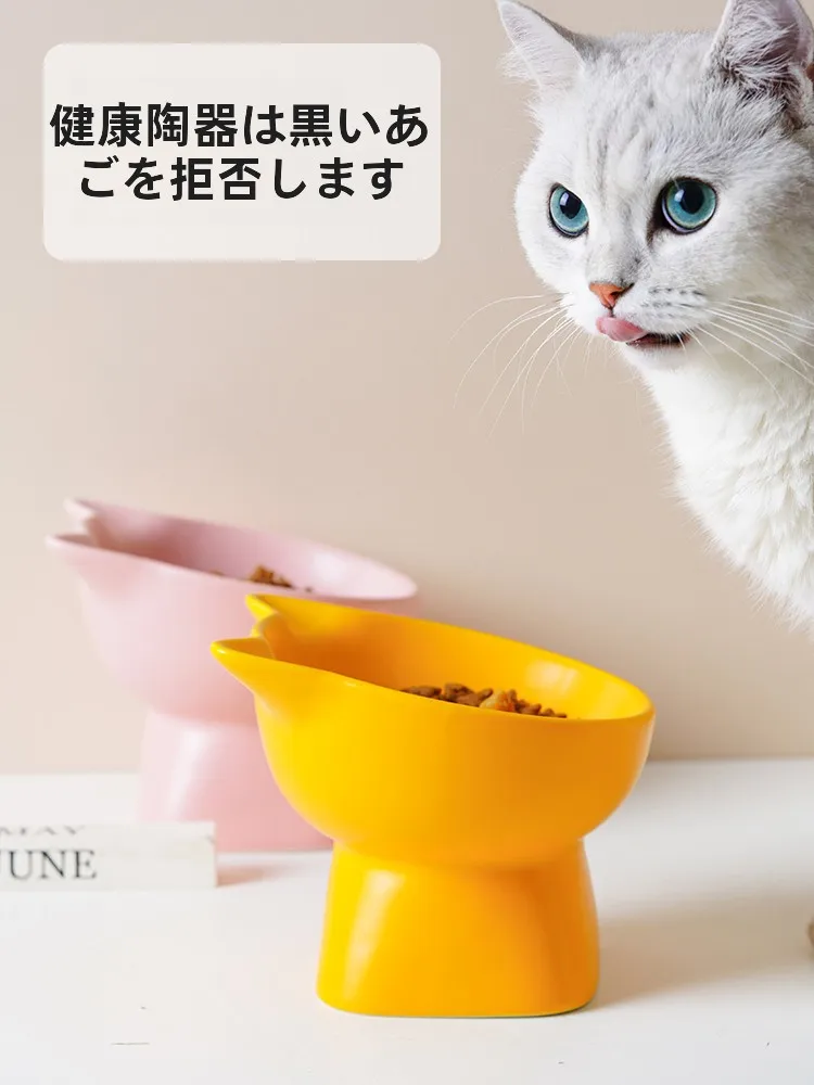 猫飼いが買ってよかったもの・悪かったもの正直に言う 陶器製猫・犬用食器の高脚斜め口設計