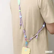 スマホストラップ ショルダー 長さ調節可能 落下防止 キャンディカラー オリジナルデザイン トレンド 男女兼用 おしゃれ