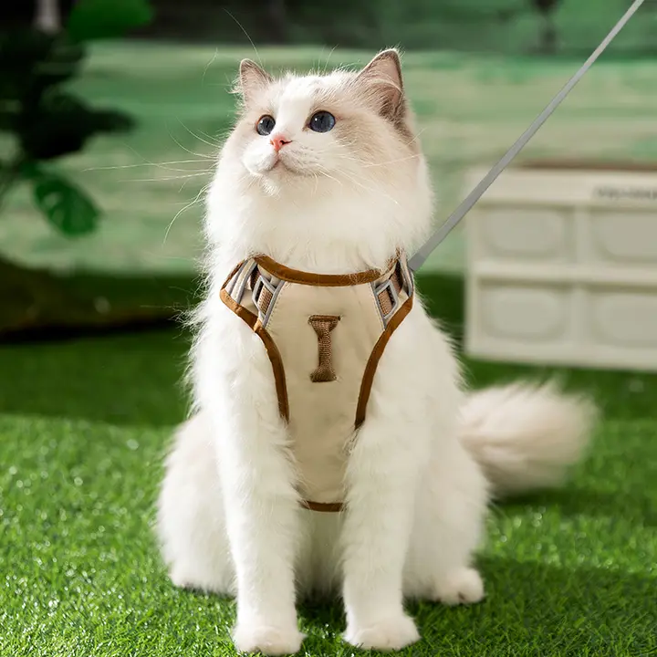 猫用ハーネス【調節可能・脱落防止・工字型デザイン】