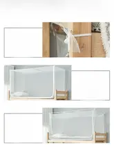 学生用二段ベッド用蚊帳【遮光機能・フレーム不要・シングルベッド対応】