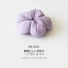 カラフルな五弁花デザインのヘアゴム【簡約スタイル・まとめ髪用】（セットアップ対応）