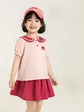セットアップ 2点セット キッズ ガールズ 半袖Tシャツ キュロット 冷感コットン 通気性 抗菌 Aライン 着痩せ 夏