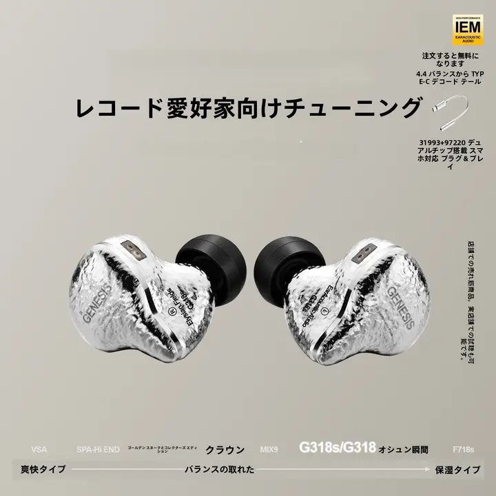 入耳式有線HIFI耳フォン【チタン振動板・高音質】