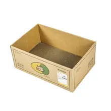 メオカード 段ボール製 猫用爪研ぎボックス【キャットボックス・牛皮段ボール・新玩具】