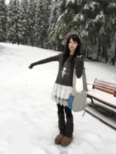 可愛いクマと美しいフラワーレター柄の三段レーススカートトップス【デザイン性抜群】