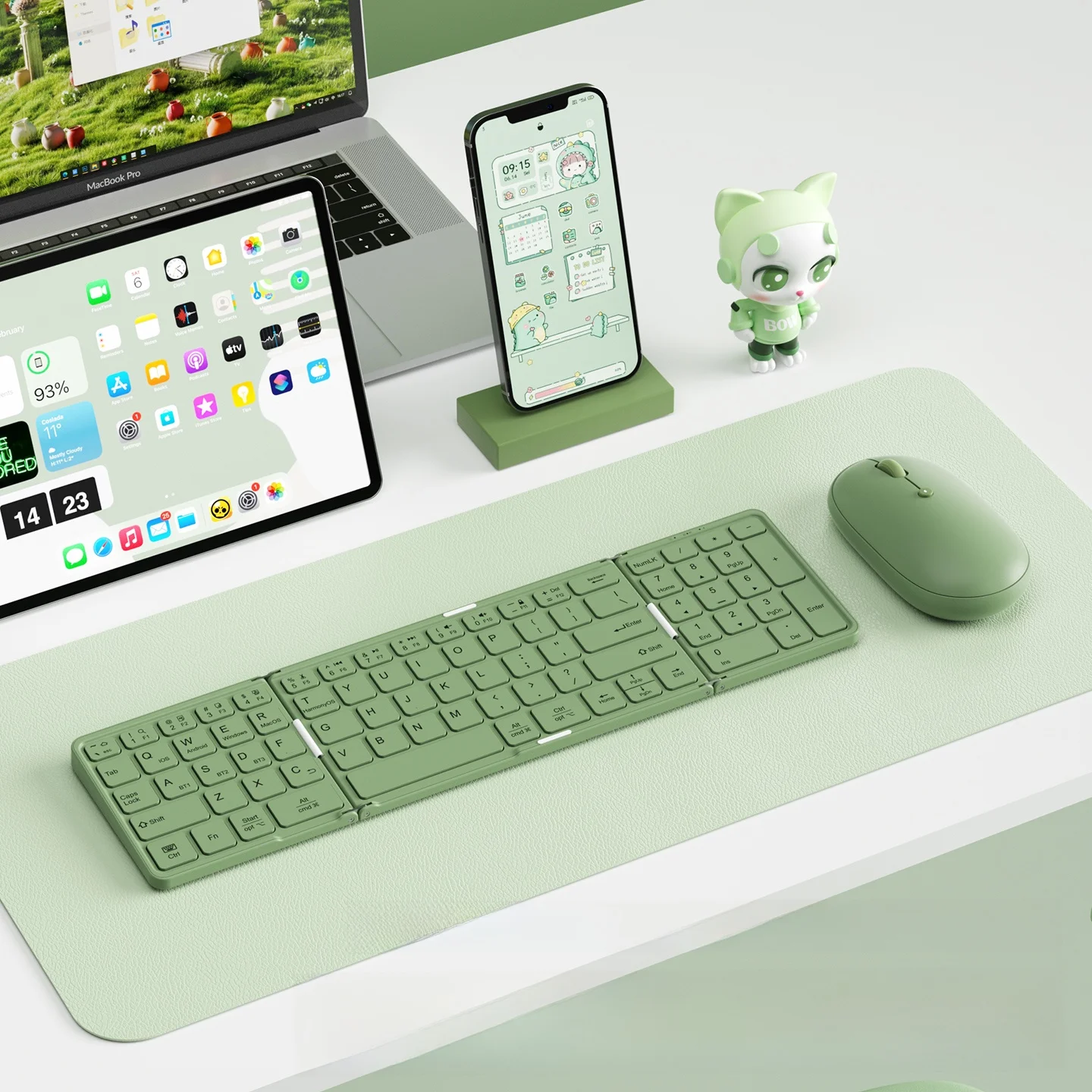 B．O．W ブラケット式キーボードとマウス：静音・多機種対応でリモートワークの効率を実証
