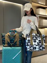 大容量旅行用バッグ【女性用・キャリーケースにセット可能・短距離出張・拡張可能】
