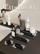 洗面所用 吸水マット【シリカゲル・トイレタリー用・バスマット・コップマット】