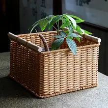 Kens 北欧風 スナックバスケット【フェイクラタン・シンプルデザイン・収納バスケット】