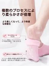 保湿効果のあるジェル足用ソックス【角質除去・かかとのひび割れ防止】