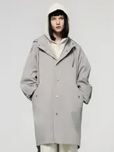NTED メンズパーカー【アメリカンヴィンテージ・魚尾デザイン・秋用・フード付き・中長丈・ゆったりサイズ】