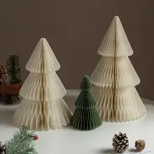 クリスマスツリー装飾品【卓上用・折り紙風デザイン】