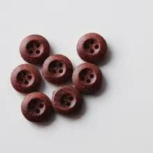 紅茶色の木製中心に磨き仕上げのボタン【十一ミリ・英国風】