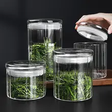 食品グレードのガラス製ティーキャニスター【密閉・防湿・コーヒー豆保存用】