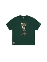 VISION メンズ ストリートスタイル スケートボードプリント Tシャツ【夏用・ゆったりフィット・短袖】