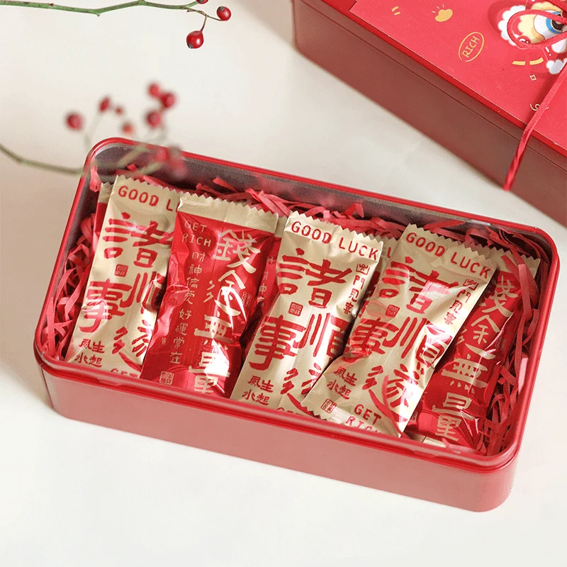 新年用 牛轧糖包装袋【手作り・コーヒー風味・お菓子用】