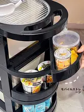 デスク下収納キャビネット【多層・引き出し付き・キャスター移動可能】