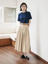 LUKA 高品質ニットカーディガン＆Tシャツ2点セット【秋季用・短袖・レディース】