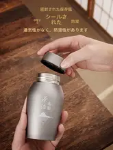 ミニステンレス製 携帯用お茶缶【小型・密閉・旅行用・ファッショナブル】