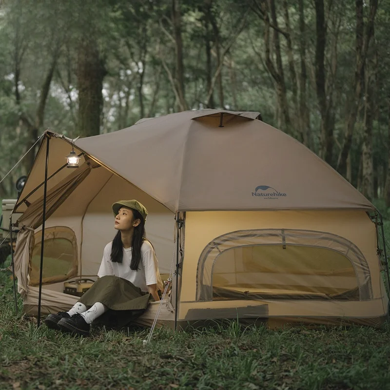 Naturehike モンゴル式テント 34人用：大空間で四季を対応する高耐久双層テントの実用性解析