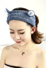 猫耳デザインの洗顔用ヘアバンド【シンプル・メイク時・マスク用】