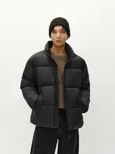 冬用 メンズ コットンアウター【極上の柔らかさ・ゆったりシルエット・立ち襟・印花デザイン】