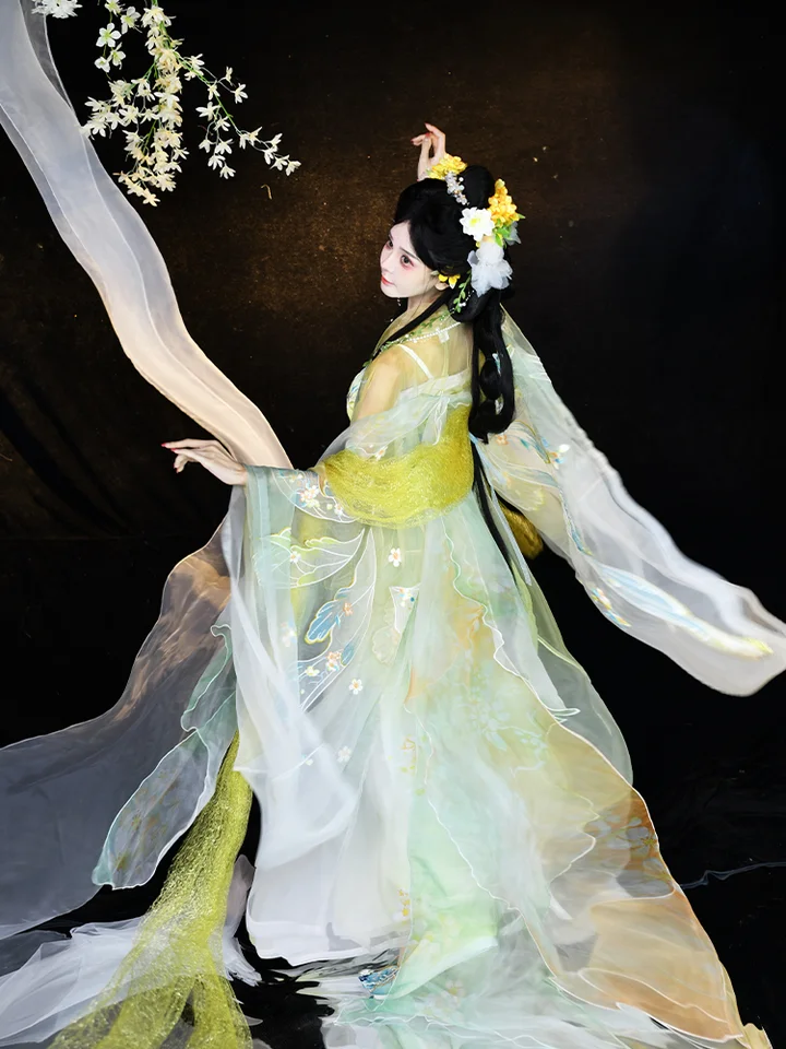 宋風対襟襦裙【春夏用・花神シリーズ・女性用】