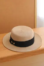 フレンチホリデースタイルストローニット帽子夏ハイセンス