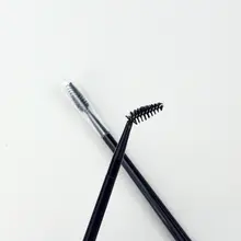Jans W115 ダブルヘッド眉毛ブラシ【クリーム・パウダー両用・カーブデザイン・まつ毛ブラシ付き】
