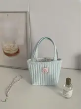 海塩チーズ柄のかわいい花柄トートバッグ【軽量・通勤用】