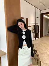 透かしドット柄の長袖Tシャツ【ホワイト×ブラック・フィットタイプ・秋用】（セットアップ対応）
