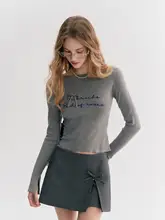 立体リボンデザインのショートスカートパンツ【穴あけ不要・Aライン・ショート丈・スリット入り】