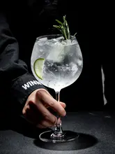 高脚クリスタルカクテルグラス【ジントニック用・タイ製】