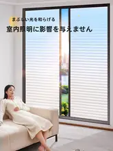 プライバシー保護百葉窓用ガラスフィルム【防眩・マット加工・透光・不透明】