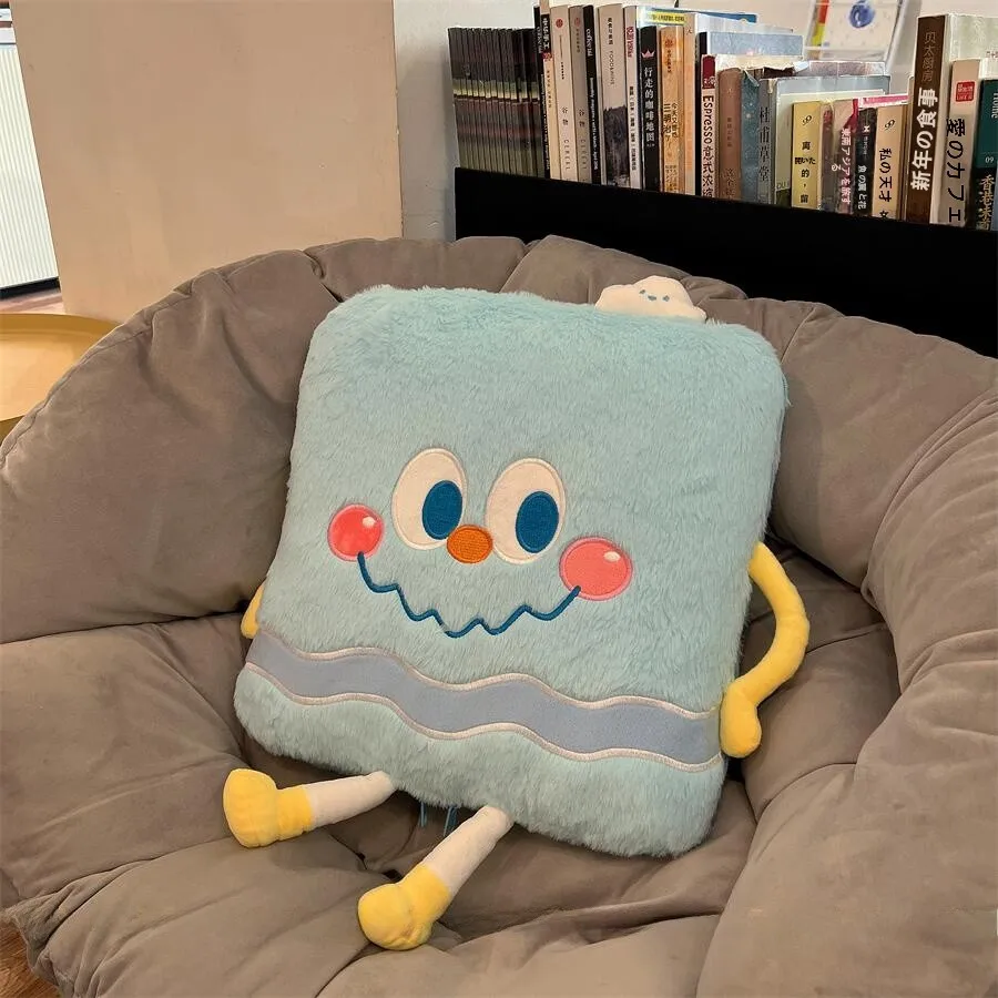 可愛いチーズ抱き枕とブランケット：squishmallow風のリラクゼーションアイテムの実用性と使い方