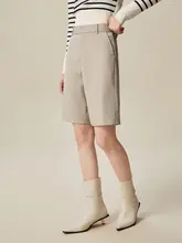 カジュアルカーキ色パンツ【ストレート・春用・タグ飾り】
