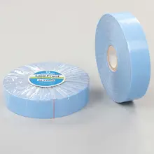 ブルーラテックスダブルサイドテープ【ウィッグ用・無痕・LaceFront・サイズ2.54x36cm】