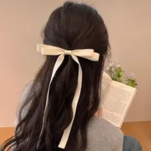 可愛いピンクリボン蝶結びのヘアクリップ【バレエスタイル・甘美なデザイン】