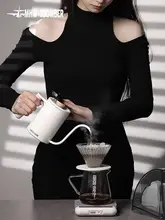 耐熱ガラス製 手煎コーヒードリッパーポット【雲のデザイン・おしゃれな500mlタイプ】