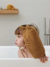デンマーク製 カートゥーン バスタオル【オーガニックコットン・赤ちゃん用・かわいいデザイン】
