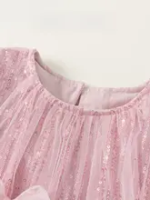 ドレス ワンピース キッズ ガールズ チュール スパンコール 蝶結び フェミニン プリンセスドレス パーティー 発表会 春