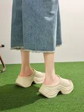 厚底一字型スリッパ【女性用・夏用・高出力デザイン・履きやすい】