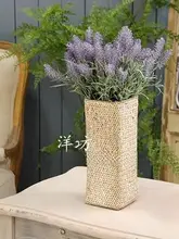 YoungHouse フェイクラベンダー【高仿真・植毛・インテリア装飾・紫花】