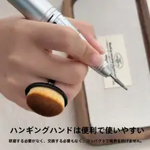 ネイル用粉塵ブラシ【指環付き・ソフト毛・爪の掃除用】