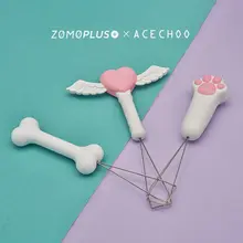 キーキャッププラー キー抜き ワイヤー製 杖型 猫の肉球モチーフ 可愛い Cherry軸対応 メカニックキーボード用「ZOMO」