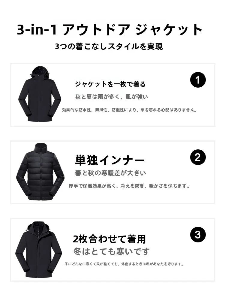 防寒ウインドブレーカーを選ぶべきタイミングは？三合一ダウンジャケットが解決するリアルな悩み