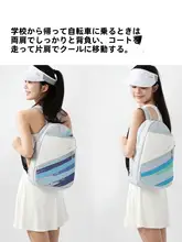 umay バドミントンリュック キッズ ボーイズ ガールズ ユニセックス 2WAY 大容量 独立シューズ収納 ラケット収納